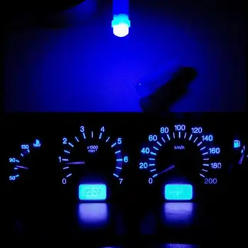 10ШТ Unutrašnjost automobila T5 LED 1 SMD DC 12 U svjetlu Keramičkih Ploča s instrumentima Senzor Aparata Keramičke Vozila Auto Bočne Klin Svjetlo Lampe N6