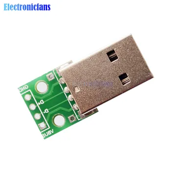 10шт USB - adapter za PORINUĆE Pretvarač 4-pinski za ploče pcb 2,54 mm napajanje DIY