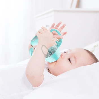 180/240/300 ml Dječje bočica s ručkom bocice za hranjenje širok kalibra Silikonske Bradavice Boce za piće mlijeka i Vode za bebe