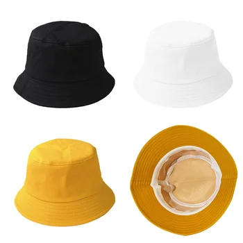 2020 Monotono šešir-kanta Za žene/muškarce Панамская šešir za djecu, Pamuk svakodnevne ribarski šešir na otvorenom krema Za sunčanje za ribolov Hip-hop Sunčane kape