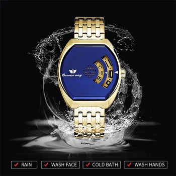 2021 Novi Luksuzni brand Trend Strme muški ručni sat Tehnologija Nehrđajućeg Čelika Modni quartz satovi Za muškarce Relogio Masculino