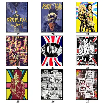 29 Dizajna Sex Pistols Bijeli Papir za Plakat Alternativni Apstraktna Likovna Slikarstvo Zabavna Naljepnica Zid za Caffe bara