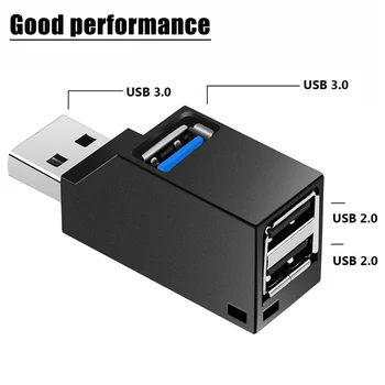 3 u 1 USB 3.0 Hub Za Prijenosna RAČUNALA Računalo s USB 3.0/2.0 Adapter-Razdjelnik Za Dell Laptop Lenovo Računalni Pribor