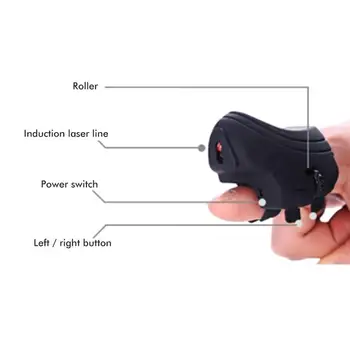 Bežična Bluetooth Miš za Prste Mini USB Miša Punjiva Džep Ring Miš Za Android i Ios Telefon PC Laptop Tablet Računalo