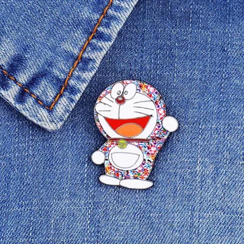 Crtani Mačka Igle Slatka Japanski Broševi Personalizirani Nakit Odjeća dodatna Oprema Torba za Ukras Ikone Darove za Prijatelje