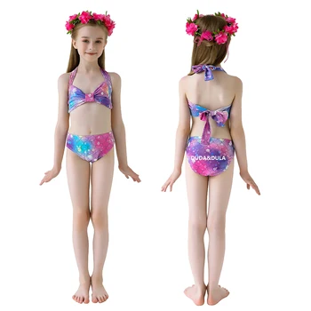 Djevojčice Mala Sirena Repovi Peraja Sirena Kupaći Kostim Djeca Bikini Kupaći Kostimi Haljina Princeza Sirena Dječje College Cosplay Odijelo