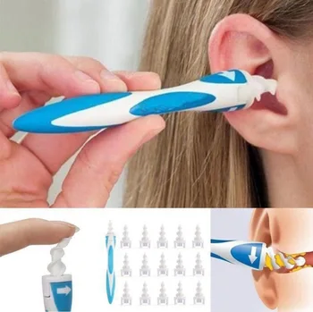 Dječji alat za čišćenje ušni vosak lako протирается mekim vrhom smotan soft sigurno sredstvo za čišćenje ušiju, uključujući 15 kom. izmjenjivi nastavci