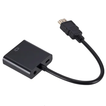 HD 1080P HDMI NA VGA Kabel za Pretvarač S Audio Napajanje HDMI Muški NA VGA Ženski Adapter je Pretvarač za Tablet, laptop PC-TV