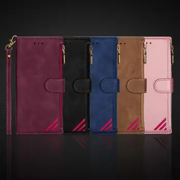 Kožna torbica-držač za Xiaomi 10 10T Lite 11 Ultra Pro Redmi 8A 10X Note 9 8 Pro Max Redmi Note 10 Mi POCO X3 K40 Torbica-novčanik