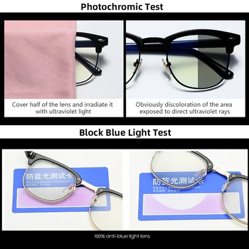 LongKeeper Anti-Plavo Svjetlo Naočale Za muškarce i Za žene 2022 Photochromic Sunčane Naočale Za vožnju Naočale u Полурамке Jedan Len Dvije Funkcije