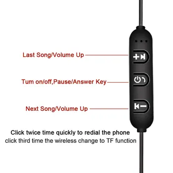 Magnetska Bluetooth Slušalice Sportski Vratne Remen Magnetska Wireless Gaming Slušalice Stereo Slušalice Metalne Slušalice S Mikrofonom Za iPhone