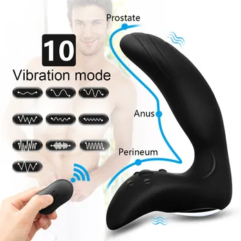 Maser prostate Vibrator za muškarce Masturbator Vodootporan Anal Analni Čep je Stimulans prostate Daljinsko Upravljanje Seks-igračke za odrasle