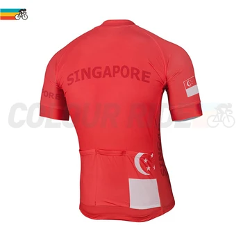 Muška Biciklistička Odjeća Reprezentacija Singapura Bicikl Dres Komplet Bicikl Klasični Kostim Za vožnju Godina Muški Komplet Utrke obliku Kratkih Rukava
