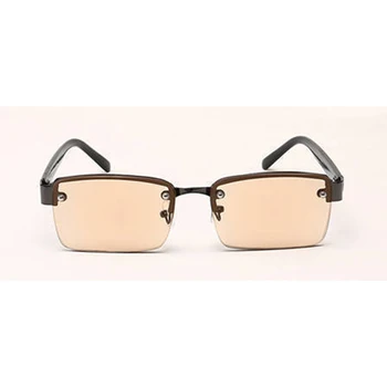 Naočale za čitanje s перфорационным stakla rimless Sunčane naočale za muškarce i žene sa kompanijama leće za Naočale za dalekovidnost Pravokutni naočale za dalekovidnost