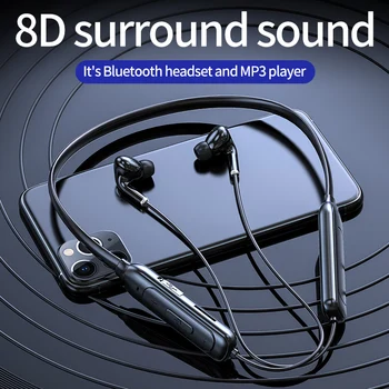 Novi Sportski Slušalice Sa Podrškom Za Bežične Stereo Slušalice Bas Rotirajući Vrat S Funkcijom Kartice Bluetooth Slušalice Za Sve Pametne Telefone