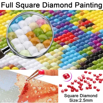 Pribor za diamond slikarstva,Diamond vez,5D DIY Pun trg mozaik Diamond, slika rhinestones,potpuno okruglo drvo Bodhi