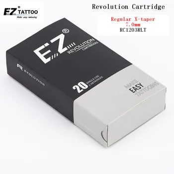 RC1203RL T EZ Igle za tetoviranje Revolucionarne patrone Okrugli umetke uobičajena X-konus 7,0 mm za картриджных strojeva i dočepa 20 kom. /kor.