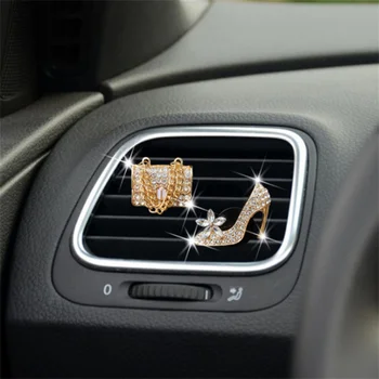 Set za puštanje zraka iz automobila parfem s mirisom isječak na visokim petama vrećicu s dijamantima crown fin uređenje interijera vozila