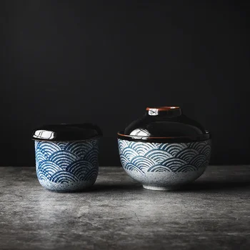 Stakleno keramička Zdjela s poklopcem u japanskom stilu Pod Color Stakla Суповой zdjelu stakleno Keramička Zdjela riže u japanskom stilu Pirjani Супница Miso