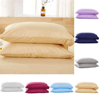 Svilenkasta Satin Jastučnicu Monotono Obojena Monotono Standardni Poliesterski jastučnicu Soft Komforan Moderan modni jastučnicu