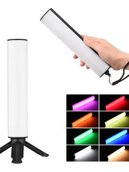 W200RGB LED Video Punjiva RGB Заполняющий Svjetlo 2500 K-9000 Do Zatamnjen sa Mini stolni stalak za Видеоблога uživo