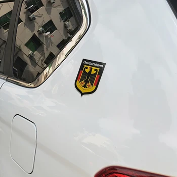 YJZT 10,5 CM*8,4 CM Njemački Štit Njemački Naljepnica za Automobil Zastava Naljepnica Auto Oznaka 6-2625