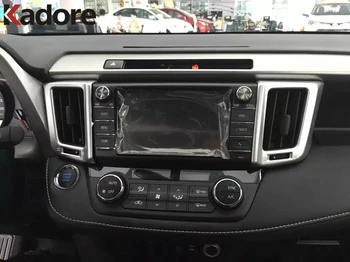 Za Toyota RAV4 RAV 4 2016 2017 Auto-stil ABS Mat Centralni Daljinski upravljač Klima-uređaj Konačni rupu Okvir za Uređenje Pribor