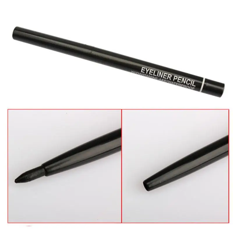 1 Kom Black automatski rotirajući vodootporna olovka za oči, i zaštićena je od znoja ne procvata olovka za oči eye makeup Kozmetički alat TSLM1 3