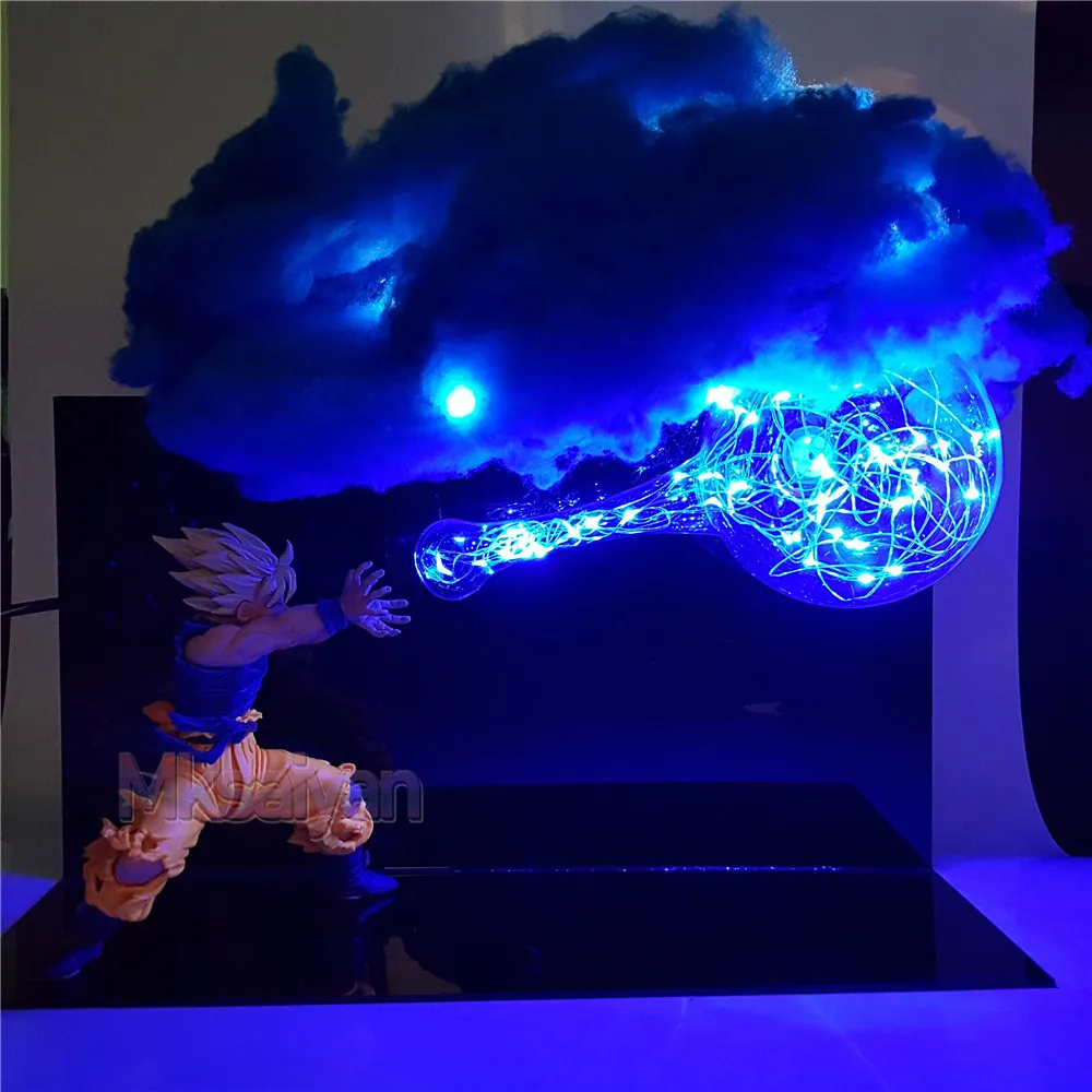 Dragon Ball je Super Anime Lik sina Goku LED Set Figurica Лампара Фигма Figurica Kamehameha Model Kip Vitičastu Zbirka Igračaka 4