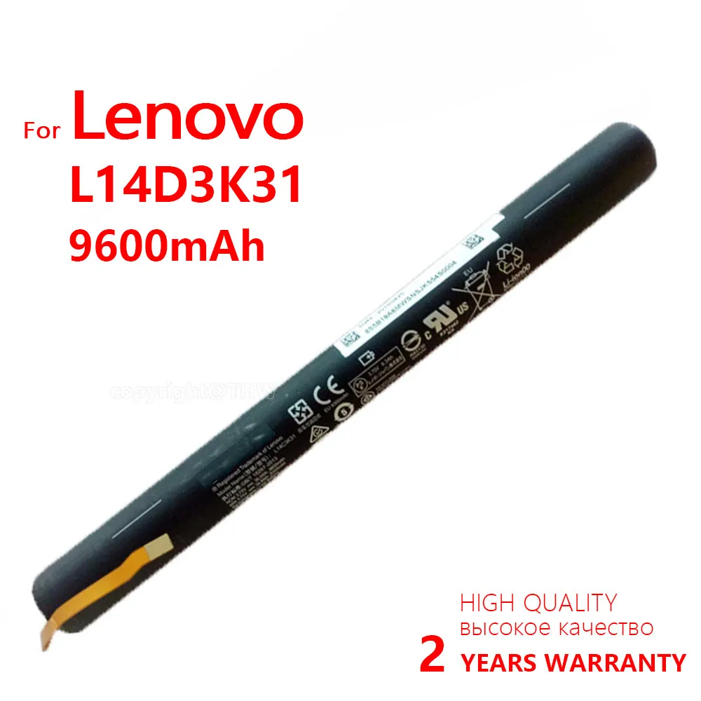 Pravi Baterija L14D3K31 Za tablet Lenovo Yoga 2 1050L 1050F 2-1050F 2-1051F 2-1050L 2-1050LC 2-1051L Yt2-1050 L14C3K31 0