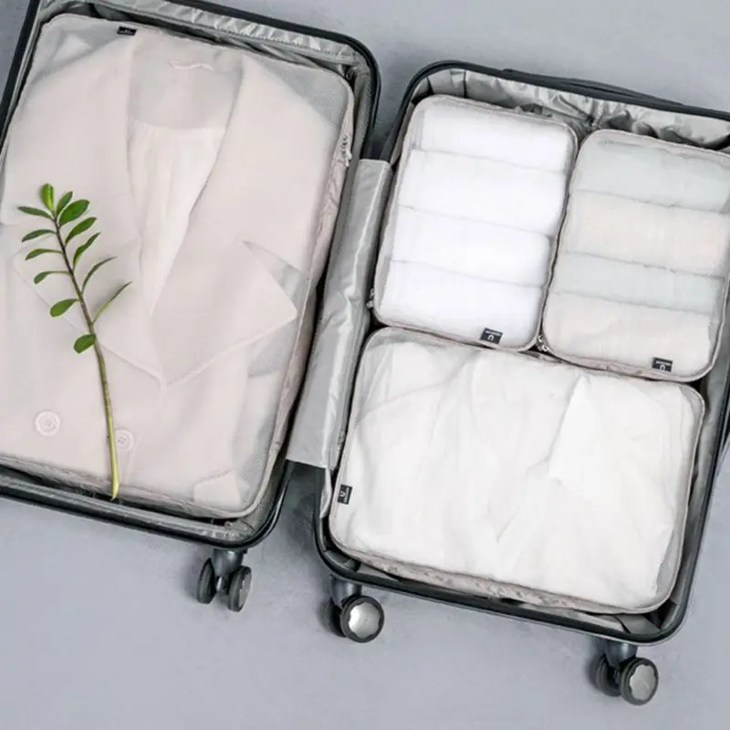 Putni Organizator Torbe Za skladištenje materijala za Pakiranje Kofer Set Sjedalo Za Pohranu Prijenosni Organizator za prtljagu Odjeća Obuća Uredan torba 4