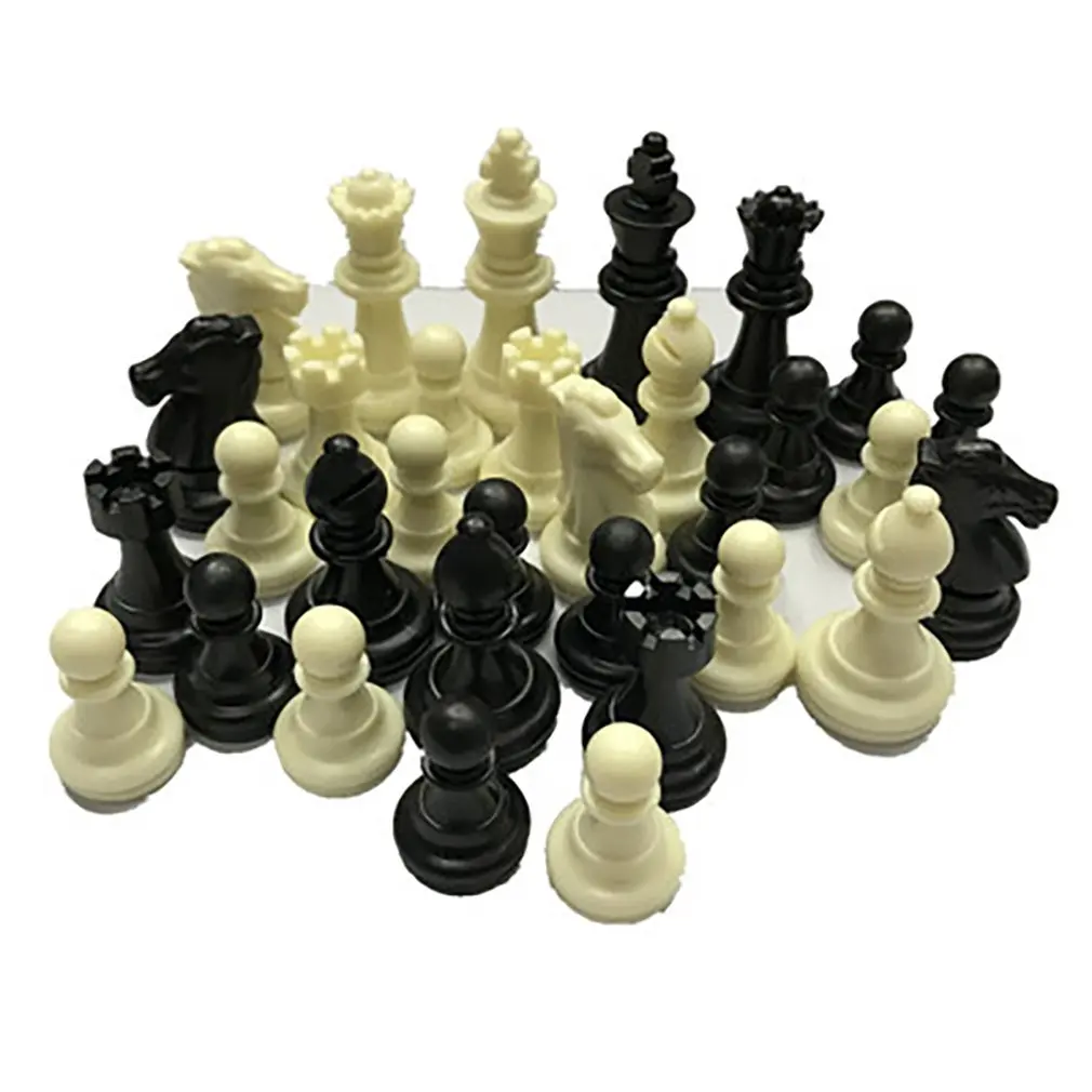 Srednjovjekovni Šah komada/Plastične Puna Šah komada Međunarodna Igra u Verbalne Šah je Zabava Crno-Bijele 3