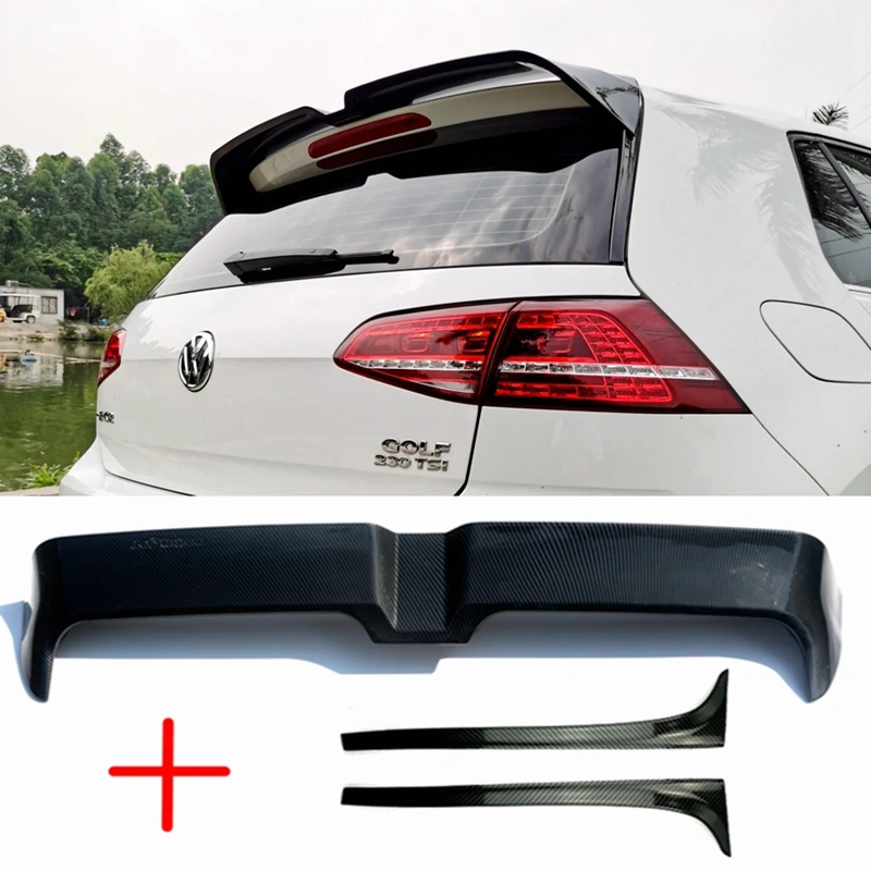 Za GOLF 7 MK7 GTD R Bočno krilo stražnjeg stakla Spojler 2013-2019 Volkswagen Golf 7 7,5 MK7 MK7.5 spojler ABS spojler MK7 R-line 5