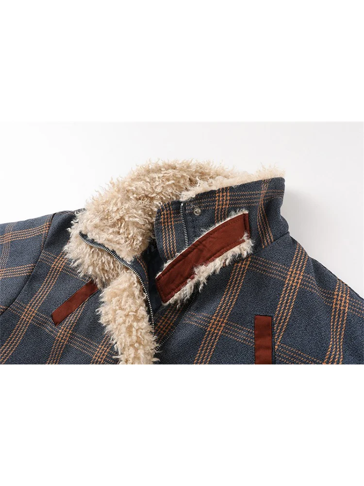 Ženska Vintage pokrivač jaknu od ovčje vune 2021, zima smart Casual tople утолщенная munja, rever lokomotiva, moderan kaput sa pamučnom postavom 3